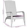 vidaXL Chaise de jardin Adirondack Gris R&eacute;sine tress&eacute;e