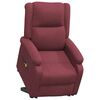 vidaXL Fauteuil de massage Rouge bordeaux Tissu