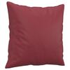 vidaXL Ensemble de canap&eacute;s 2 pcs et coussins rouge bordeaux similicuir