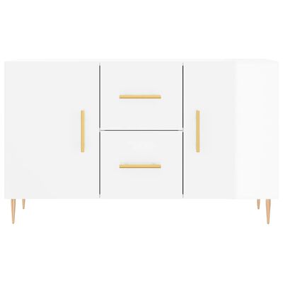 vidaXL Buffet blanc brillant 100x36x60 cm bois d'ingénierie