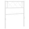 vidaXL T&ecirc;te de lit de remplacement m&eacute;tal blanc 90 cm