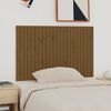 vidaXL T&ecirc;te de lit murale Marron miel 140x3x90 cm Bois massif de pin