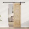 vidaXL Porte coulissante ORKDAL Marron 61 x 198,5 cm Pin massif
