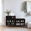 vidaXL Armoire &agrave; chaussures Noir 102x36x60 cm Bois d'ing&eacute;nierie