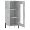 vidaXL Buffet Gris b&eacute;ton 34,5x34x90 cm Bois d'ing&eacute;nierie