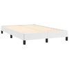 vidaXL Sommier &agrave; lattes de lit matelas LED blanc 120x190 cm similicuir