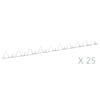 vidaXL Piquets muraux 25 pcs Acier 1 m