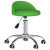 vidaXL Chaises pivotantes &agrave; manger lot de 6 vert similicuir