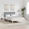 vidaXL Cadre de lit avec t&ecirc;te de lit Blanc 135 x 190 cm Pin massif
