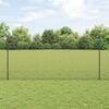 vidaXL Cl&ocirc;ture avec poteau Gris 1,2 x 50 m Acier et PVC