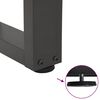 vidaXL Pieds de table basse en forme de V, 2 pi&egrave;ces, anthracite, 60 x (30-31,3) cm, acier