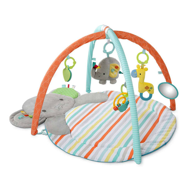 Bright Starts Portique d'activit&eacute;s &eacute;l&eacute;phant Hug-n-Cuddle