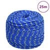 vidaXL Corde de bateau Bleu 6 mm 25 m Polypropyl&egrave;ne