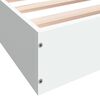 vidaXL Cadre de lit sans matelas blanc 180x200 cm bois d'ing&eacute;nierie