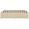 vidaXL Cadre de lit sans matelas cr&egrave;me 160x200 cm tissu