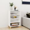 vidaXL Buffet blanc brillant 57x35x90 cm bois d'ing&eacute;nierie