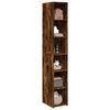 vidaXL Buffet haut ch&ecirc;ne fum&eacute; 30x41x185 cm bois d'ing&eacute;nierie