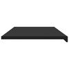 vidaXL Appui de fen&ecirc;tre Noir avec grain de bois 120 x 50 x 4,5 cm PVC