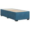 vidaXL Cadre de lit sans matelas bleu 100x200 cm velours