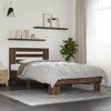 vidaXL Cadre de lit sans matelas ch&ecirc;ne marron 75x190 cm