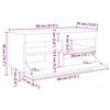 vidaXL Ensemble de meubles TV avec lumi&egrave;res LED 3 pcs Sonoma gris