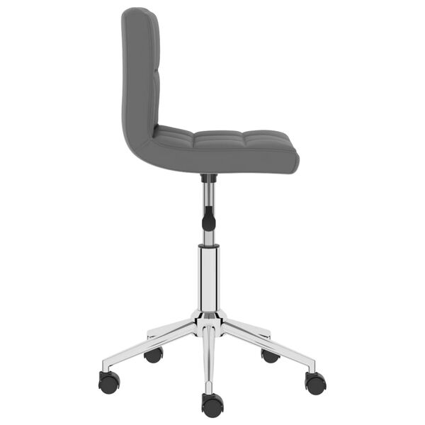 vidaXL Chaises pivotantes &agrave; manger lot de 4 gris similicuir