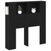 vidaXL Cabinet de T&ecirc;te de Lit Ch&ecirc;ne noir Bois d'ing&eacute;nierie