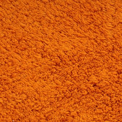 vidaXL Jeu de tapis de salle de bain 3 pcs Tissu Orange