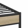 vidaXL Cadre de lit sans matelas ch&ecirc;ne sonoma 120x190 cm