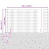 vidaXL Cl&ocirc;ture avec poteau Vert 1,6 x 10 m Acier et PVC