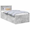 vidaXL Cadre de lit Gris b&eacute;ton 75 x 190 cm Bois d'ing&eacute;nierie