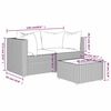 vidaXL Salon de jardin 3 pcs avec coussins Noir R&eacute;sine tress&eacute;e