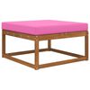 vidaXL Coussin de canap&eacute; d'ext&eacute;rieur Rose 80 x 80 x 8 cm Polyester