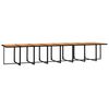 vidaXL Ensemble &agrave; manger de jardin 17 pcs coussins noir r&eacute;sine tress&eacute;e