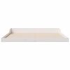 vidaXL Cadre de lit Blanc 180 x 220 cm Pin massif