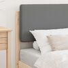 vidaXL Cadre de lit avec t&ecirc;te de lit rembourr&eacute;e Gris clair 75 x 190 cm
