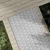 vidaXL Tapis d'ext&eacute;rieur ARAKIL gris 80 x 250 cm PP