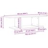 vidaXL Ensemble meuble TV Noir 103 x 30 x 26,5 cm Bois d'ing&eacute;nierie