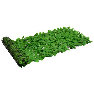 vidaXL &Eacute;cran de balcon avec feuilles vert 200x75 cm