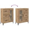 vidaXL Haut Armoire avec tiroir Ch&ecirc;ne artisanal 69,5 x 34 x 180 cm