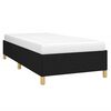 vidaXL Cadre de lit sans matelas noir 90x200 cm tissu