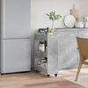 vidaXL Armoire avec roues gris b&eacute;ton 60x22x79 cm bois d'ing&eacute;nierie