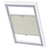 vidaXL Store pliss&eacute; Couleur cr&egrave;me SK08