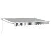 vidaXL Auvent r&eacute;tractable Anthracite et blanc 3 x 2 m