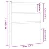 vidaXL T&ecirc;te de lit m&eacute;tal blanc 75 cm
