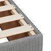vidaXL Cadre de lit sans matelas gris clair 200x200 cm tissu