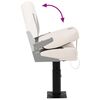 vidaXL Siège de bateau pliable lot de 2 dossier bas