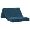 vidaXL Canap&eacute;-lit pliable 80 x 67 x 45 cm Bleu