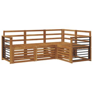 vidaXL Ensemble de canap&eacute;s d'ext&eacute;rieur 4 pc Naturel Polyester