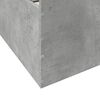 vidaXL Cadre de lit avec tiroirs sans matelas gris b&eacute;ton 135x190 cm